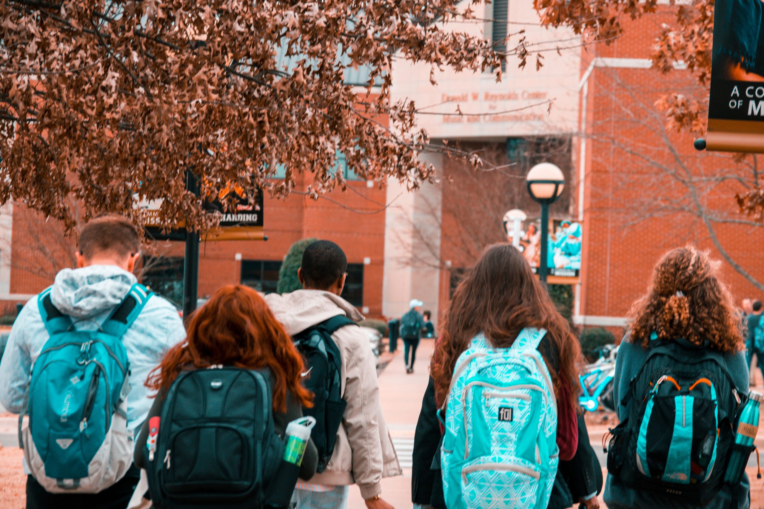 Students on school campus