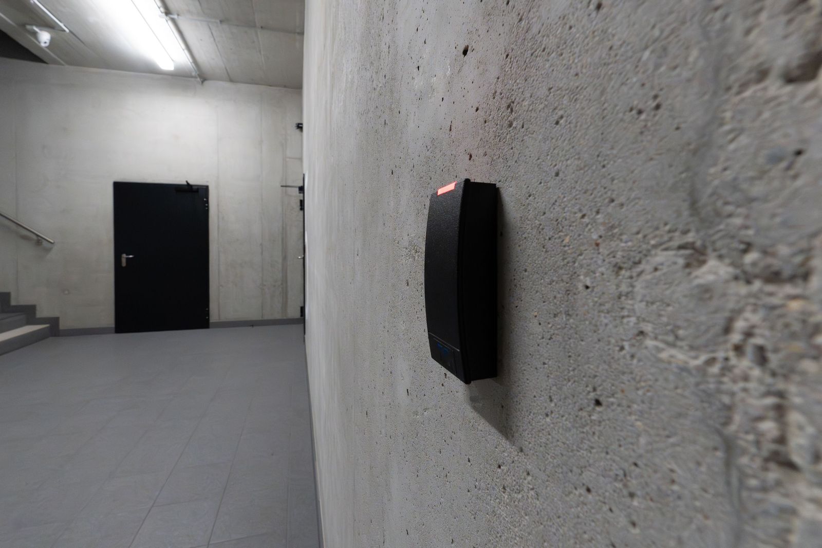 Wall-mounted badge access reader