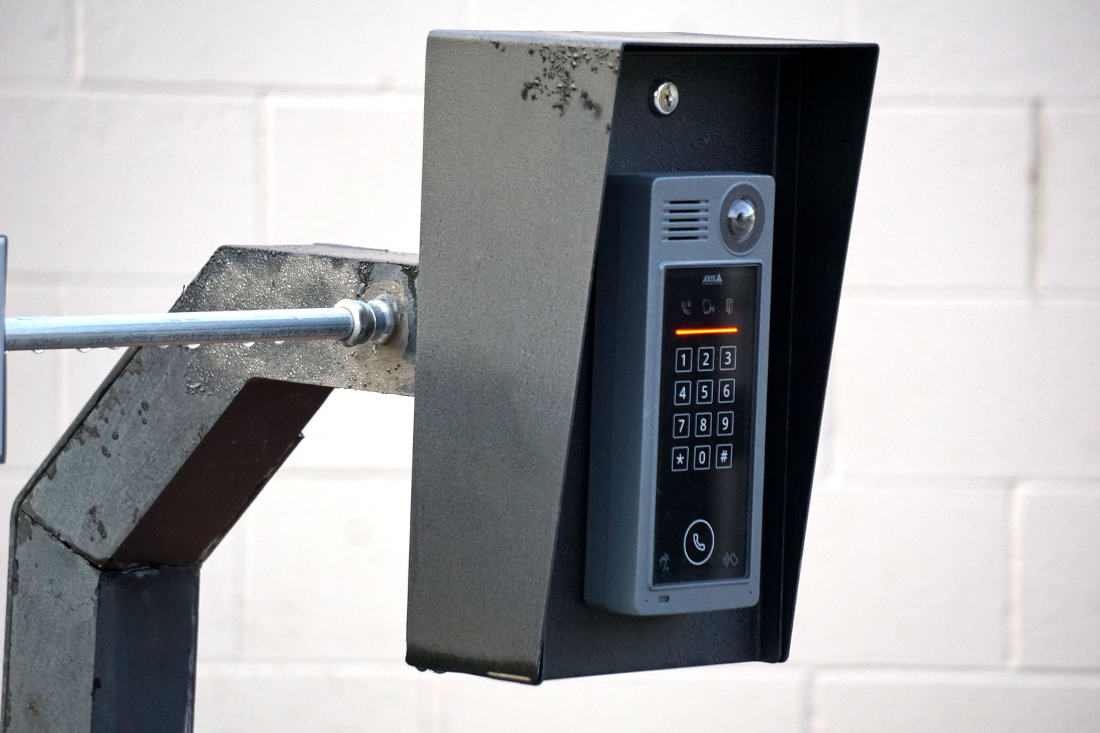 Perimeter gate access control panel